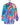 Regenbogen-Tie-Dye-Hoodie aus Polyester | Himmelblau